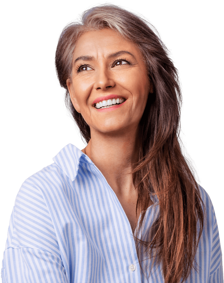 Happy woman smiling