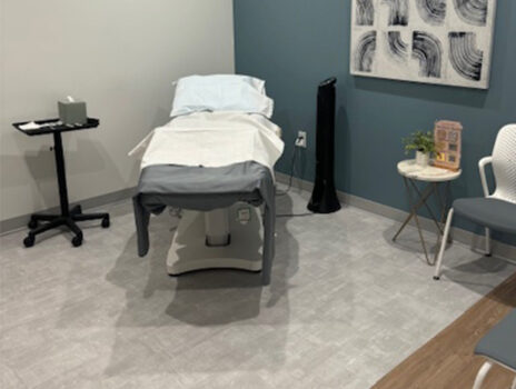 The treatment room for our Neural Therapy Injection procedures. This room provides a relaxing and calming atmosphere.